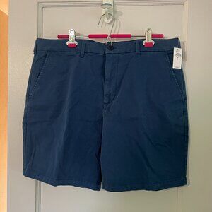 GAP Men's Flat Front Shorts - Navy Blue